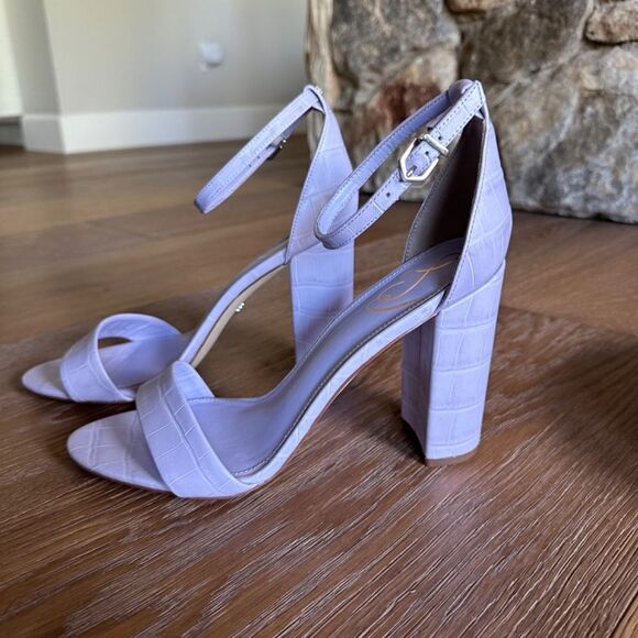 SAM EDELMAN Yaro Strappy High Heel Sandals In Lilac - Picture 5 of 9